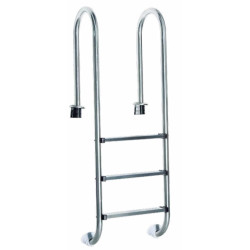 ESCALERA PISCINA FLOWMAK 3 ESCALONES INOX